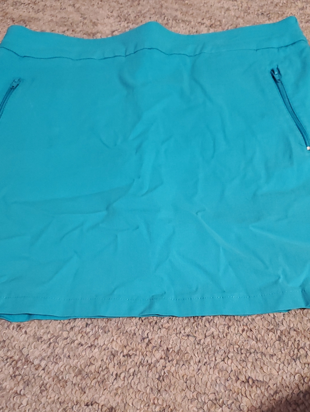 Ruby Rd. Bright Turquoise Athletic Skort
